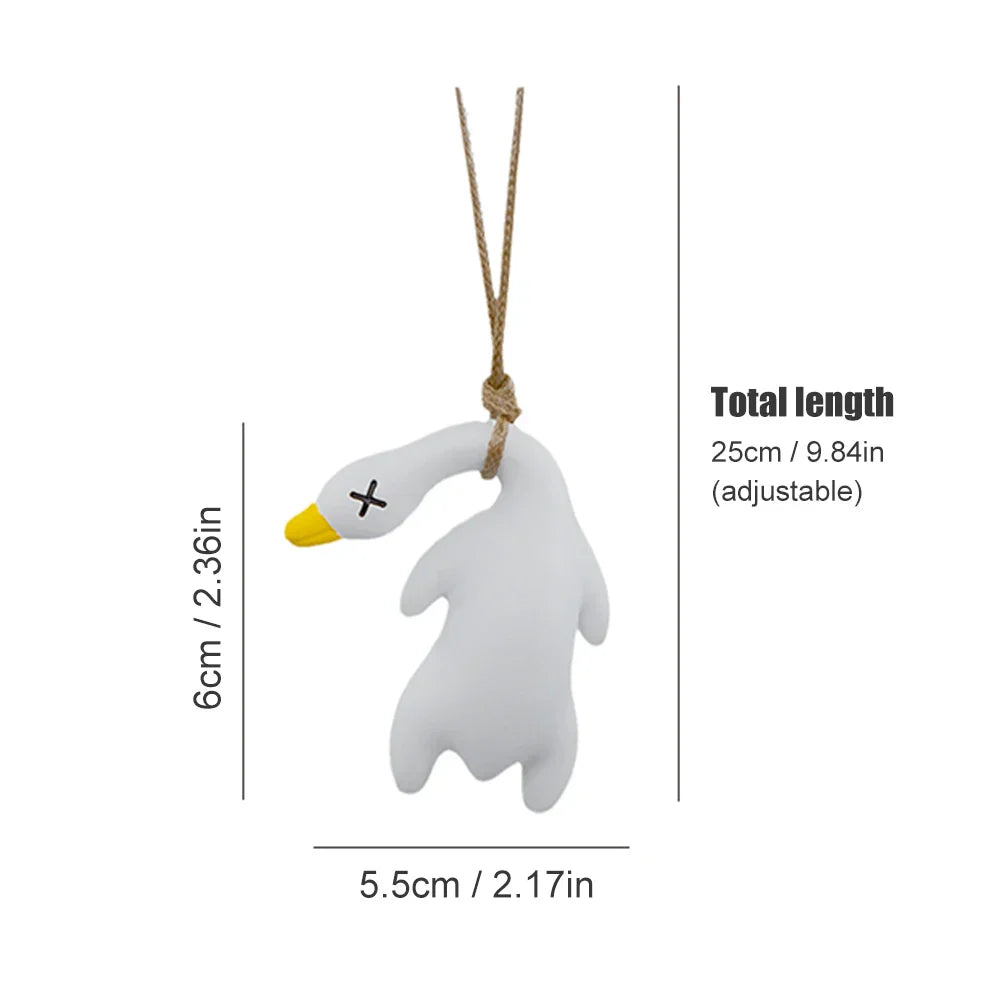Funny Swing Goose Roasted White Roast Duck Car