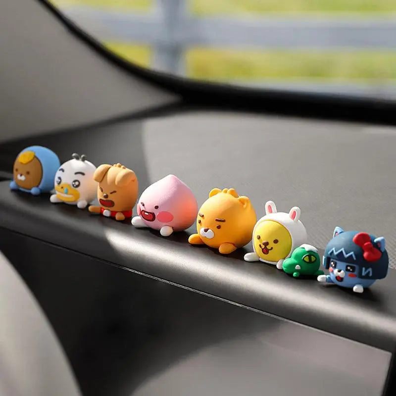 Kakaofriends Figurine Car Ornaments Car Center Console Dashboard