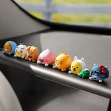 Kakaofriends Figurine Car Ornaments Car Center Console Dashboard