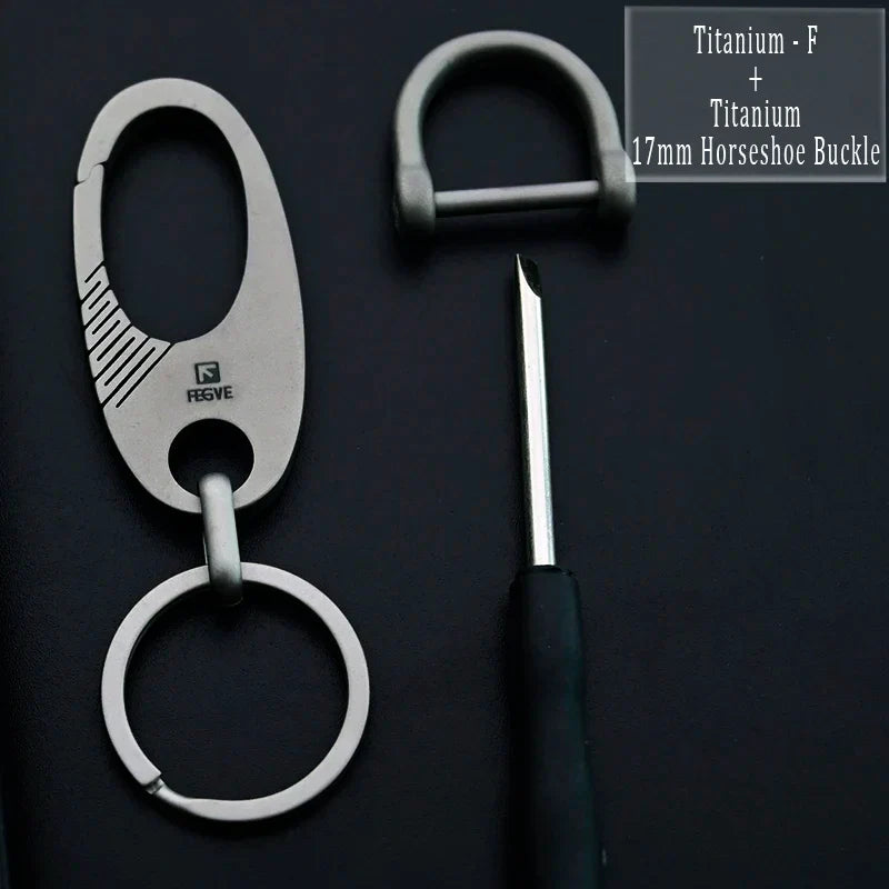 HighEnd Titanium Keychain Luxury Men Car Key Chain