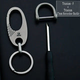 HighEnd Titanium Keychain Luxury Men Car Key Chain