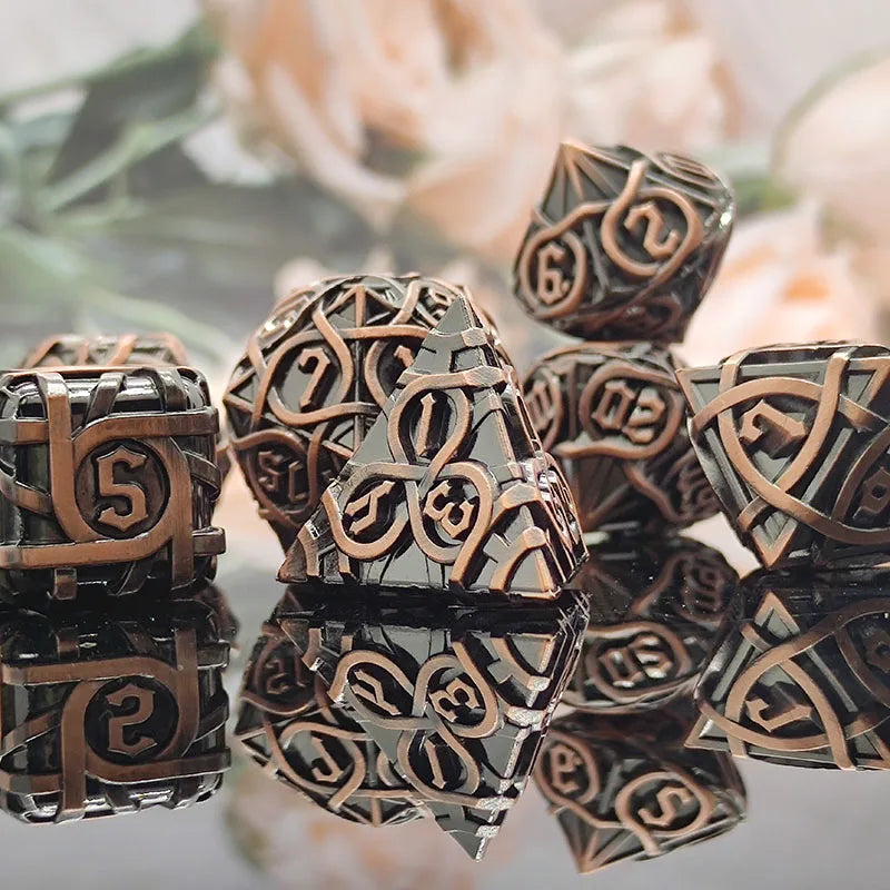 Special Offer Resin Metal Dice Set Sample With