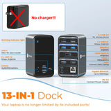 Tobenone Docking Station 4K/60Hz Dual Monitor Display With