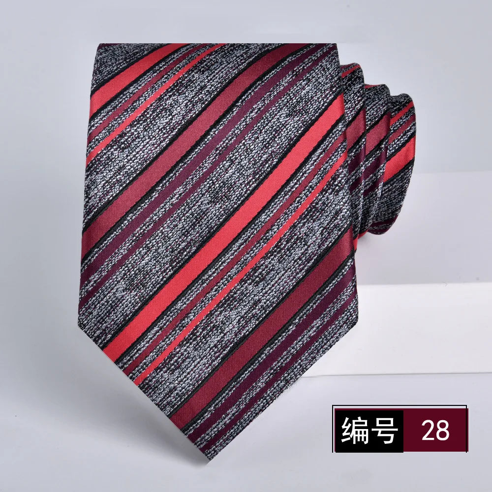 ties for men 2024 Luxury Wine Red Groom