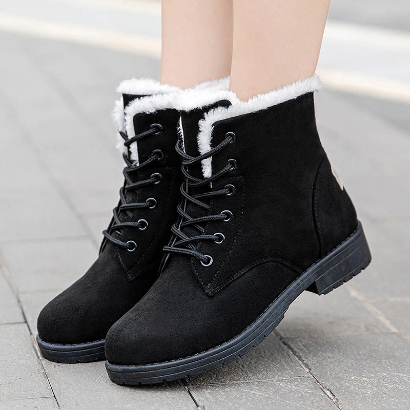 Snow Women Boots Flat Boots For Women Platform