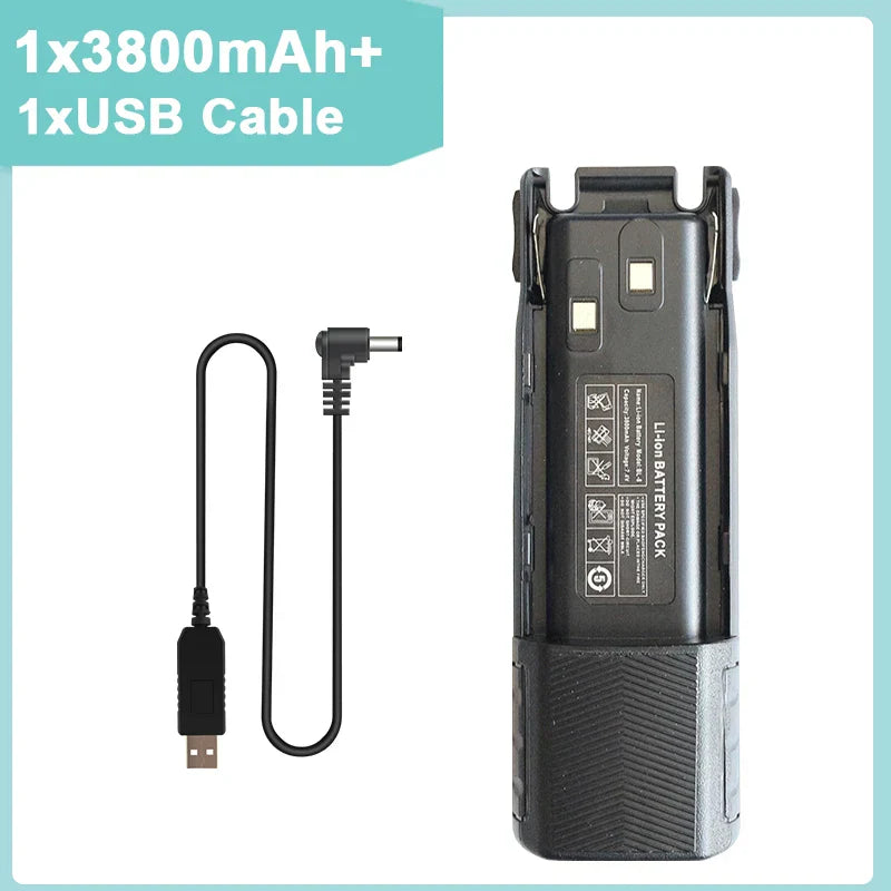 Baofeng UV-82 Battery 2800/3800/4200 mAh Enlarge for Walkie