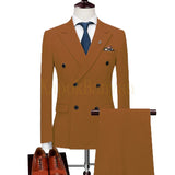Mens Double Breasted Suits Terno Masculino Slim Fit