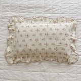 Cotton Muslin Baby Pillowcase Floral Print Newborn Pillow