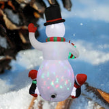 Christmas Inflatable Decoration Toy Snowman Built-in LED Lights