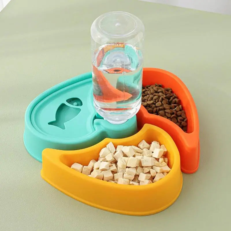 Cat Water And Food Bowl Cat Feeding &