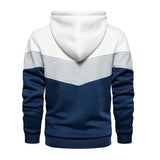 Men's Trending Brand Printed Splicing Hoodies Male Spring