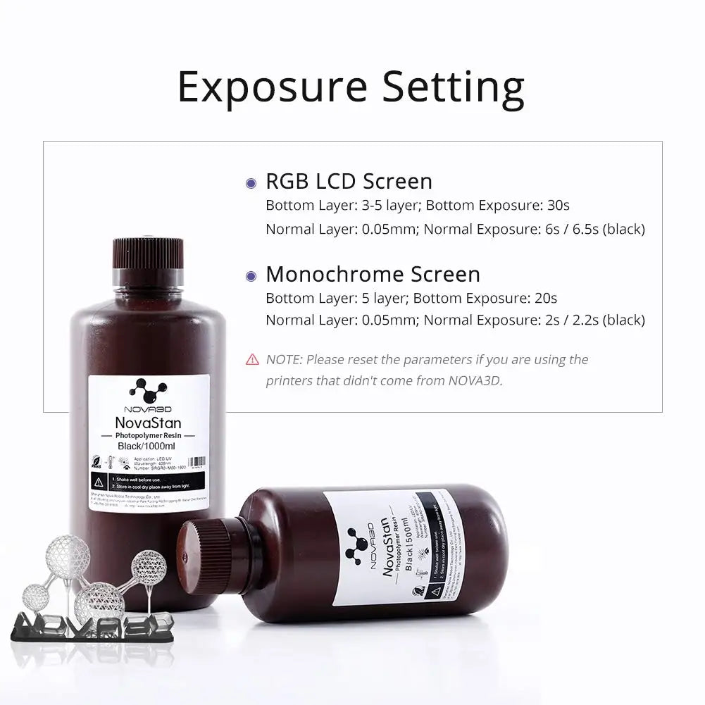 NOVA3D UV resin Liquid Standard Photopolymer Resin For