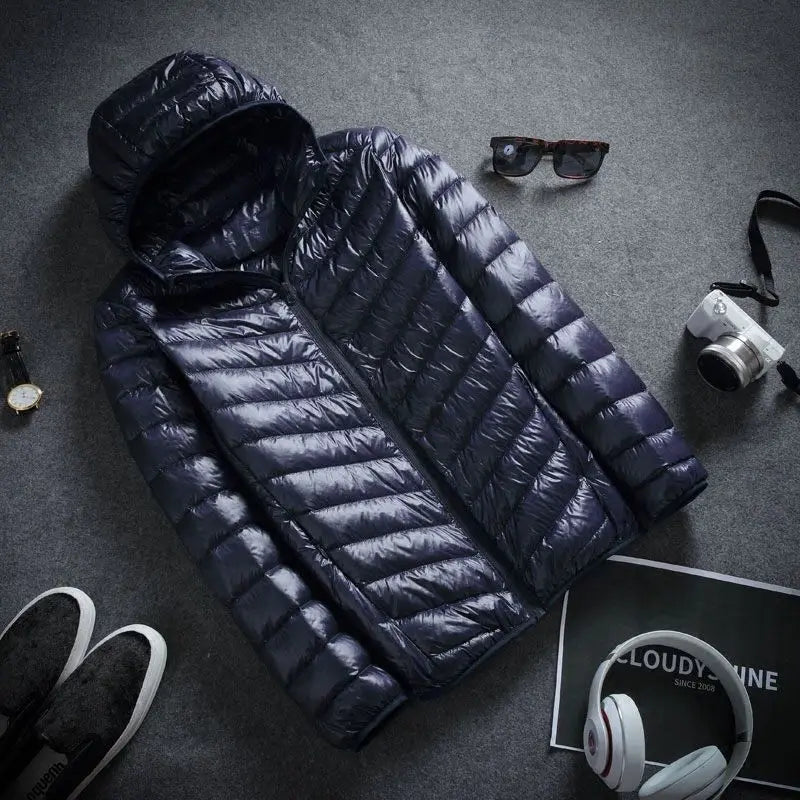Winter Ultra Lightweight Down Jacket Men's Fashion Short