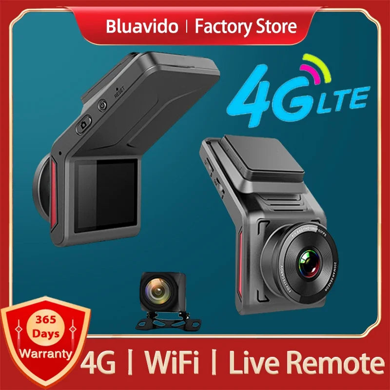 Bluavido 4G Mini Dash Cam FHD 1080P GPS