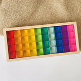 Acrylic Cubes Rainbow Gem Blocks Transparent Stacking Toys