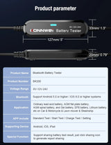 KONNWEI Battery Tester BK200 Car Charger 12V 24V