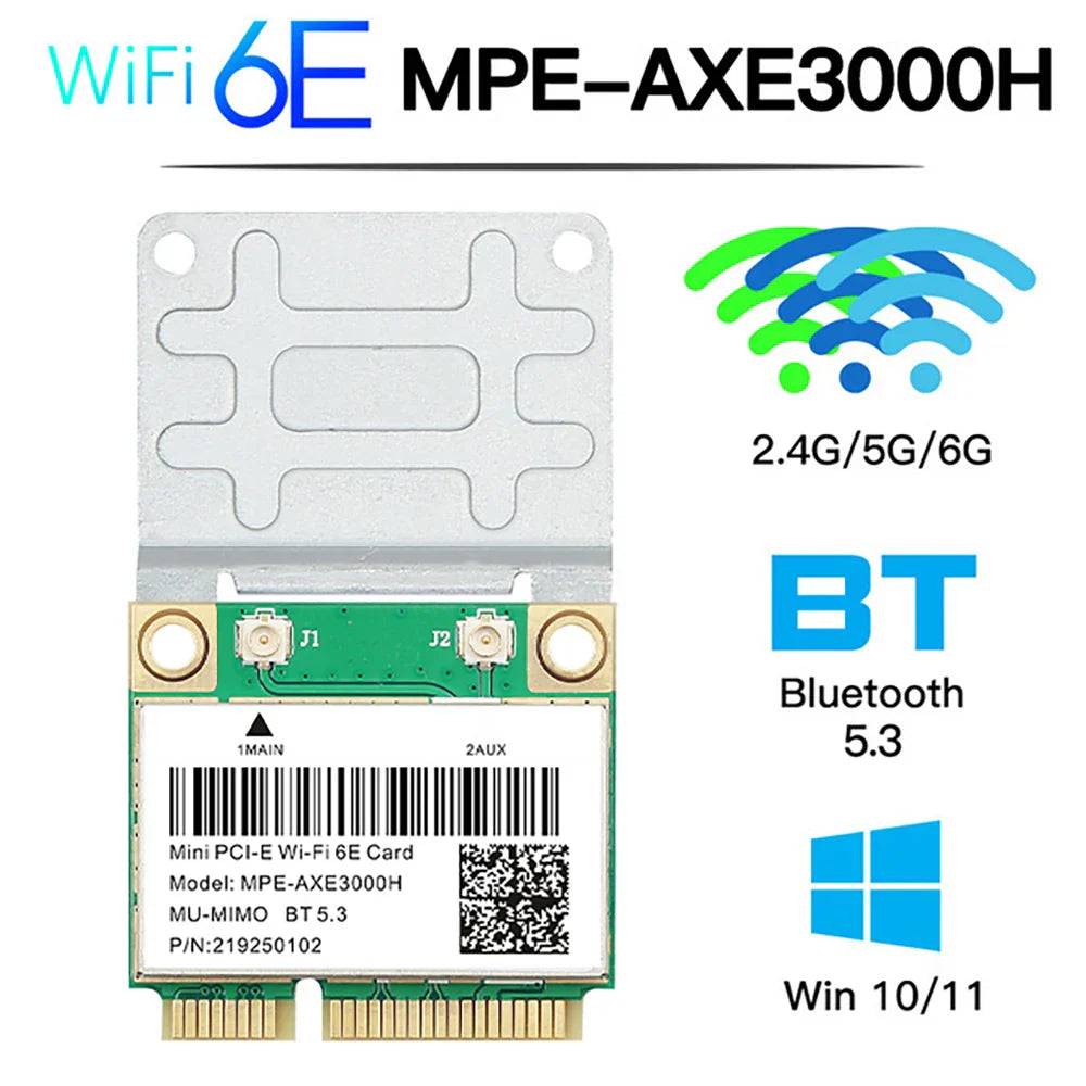 WiFi 6E AX210HMW Mini PCI-E Wifi Network Card