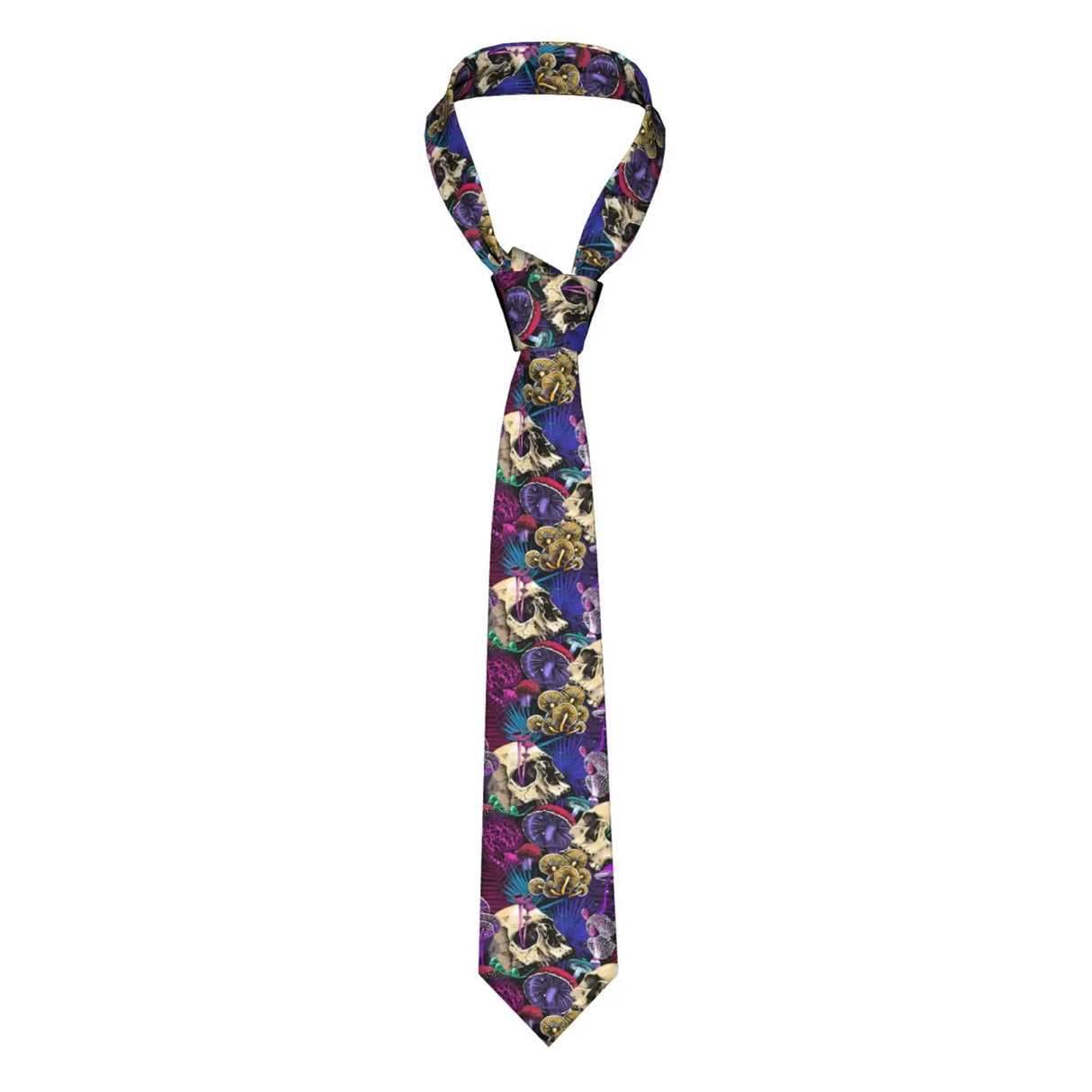 Mens Tie Classic Skinny Haloween Scary Skull Neckties