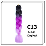 24Inch Synthetic Long Jumbo Ombre Braiding Hair For