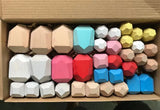 Rainbow Building Block Stacker Stone Shaped Stacking Balancing