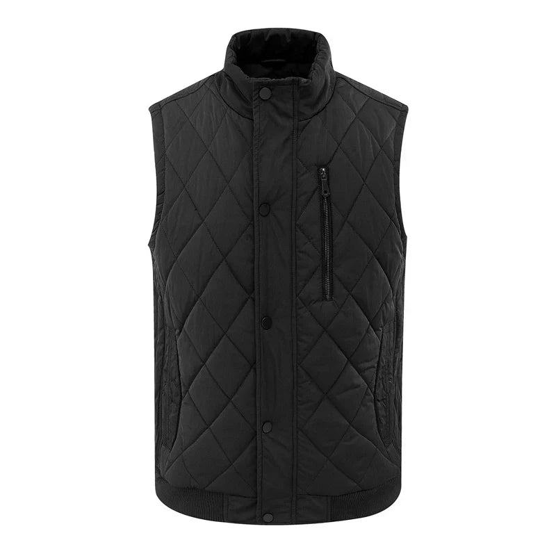 Multi Pocket Men's Vest Thickened Warm Outdoor Sleeveless