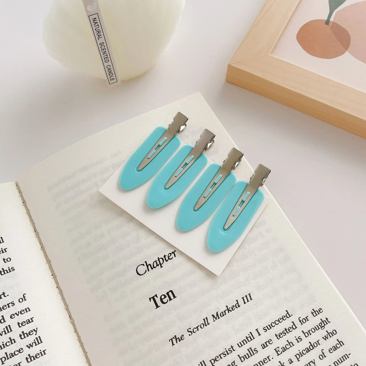 4pcs Set Teardrop Hair Clips for Girls and Babies