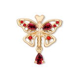 Thyroid Gland Butterfly Brooch Zircon Enamel Pin Endocrinology