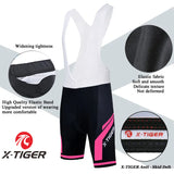 X-Tiger Women's Bib Cycling Set Summer Short Sleeve