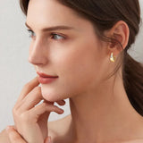 Sweetrain 2.5mm Moissanite Hoop Earrings For Women 925