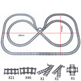 MOC Railway Track Train Tracks Straight Curved Soft