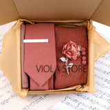 Viola Design 5PCS Gift Box Solid Cotton Sock