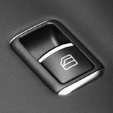 7Pcs ABS Chrome Car Door Window Lift Button
