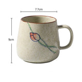 YWDL 380ml Japanese Retro Style Ceramic Coffe Mug