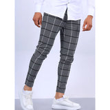 New Men's Plaid Casual Pants Stylish Comfortable Suit