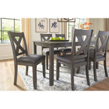 7 Piece Rustic Dining Room Sets, Include Table
