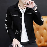 Fashion Men Denim Jacket Spring and Autumn Personalized