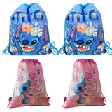 12Pcs Lilo, Stitch, Mickey & Minnie Drawstring Bags – Kids Party Gifts