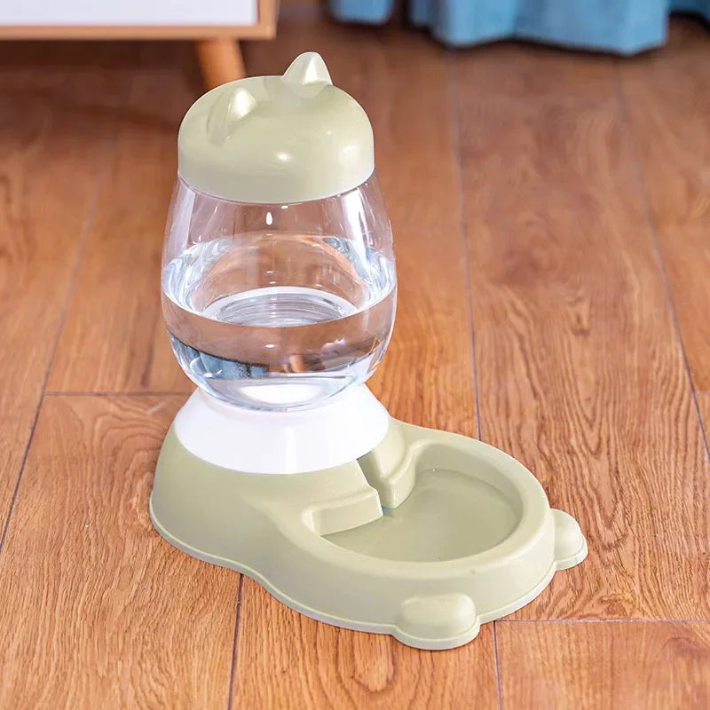 2.2/2.5L Dog Food Water Bowl Automatic Feeder Dispenser