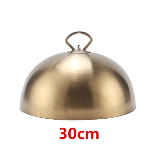 high grade Stainless steel plate cover round gold