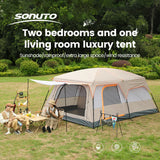 Sonuto Camping Family Tent 3-12 Person Double Layers