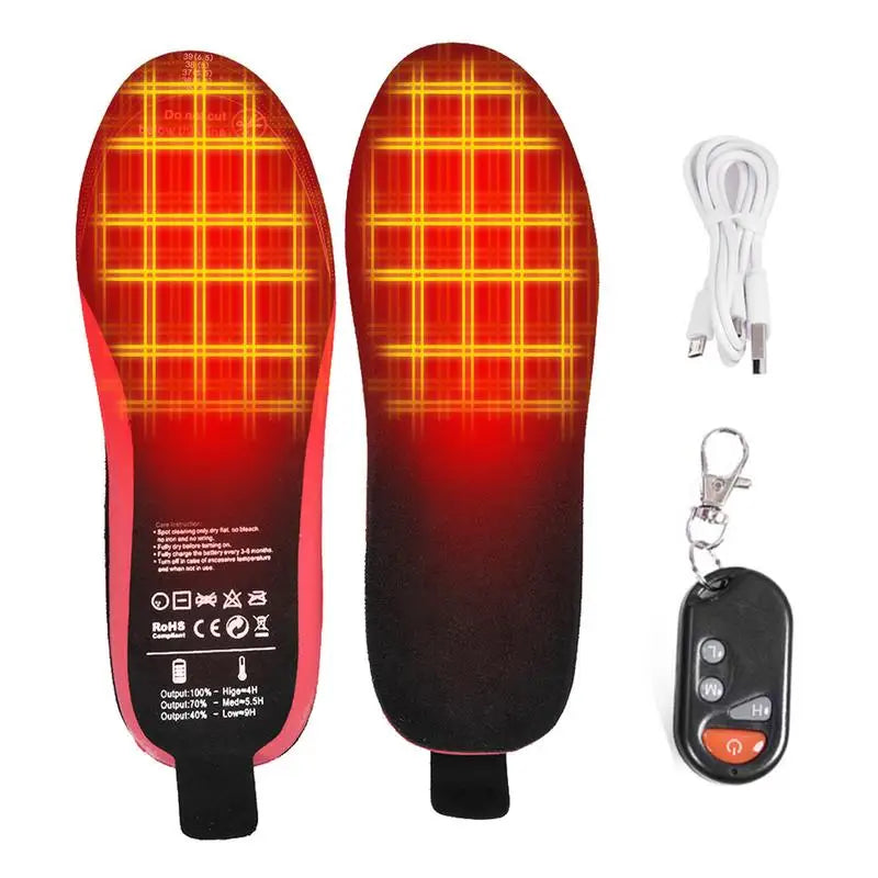 USB Heated Shoe Insoles Feet Warm Sock Pad