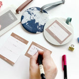 Fashion Map Luggage Tag Silica Gel Suitcase ID