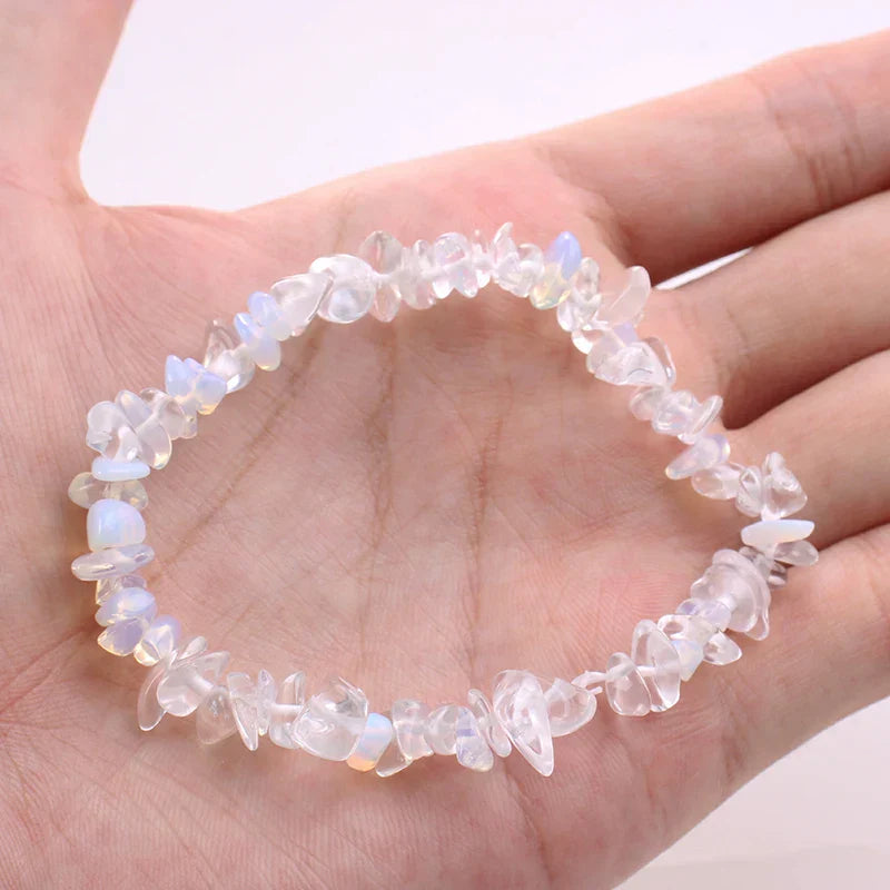 Stretch Natural 5-8mm Chips Bead Bracelet Healing Crystal