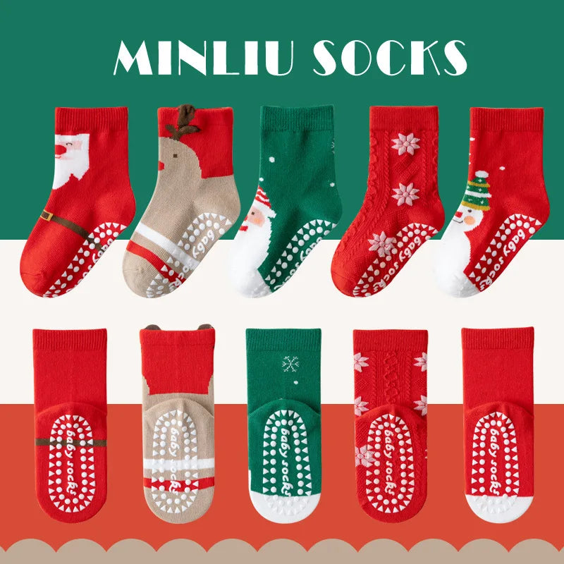 Children's Cotton Non-slip Socks Dispensing Floor Socks Middle