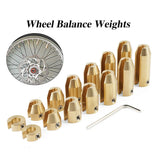8/12/14 PCS Brass Spoke Weights for Motorcycles