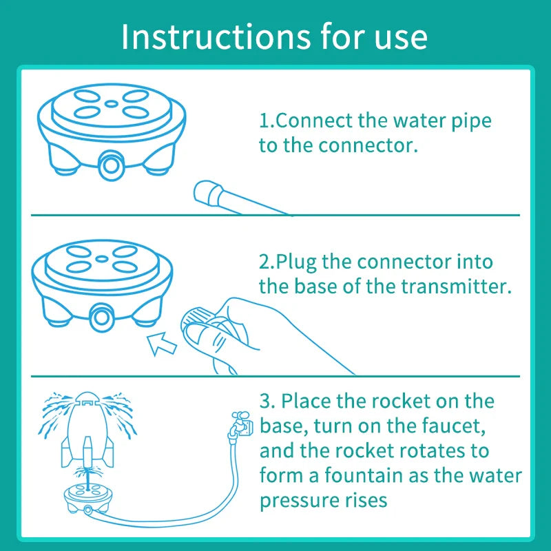 Interesting Water Pressure Rocket Launcher Outdoor Parent-child Interaction