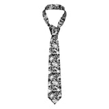 Mens Tie Classic Skinny Haloween Scary Skull Neckties