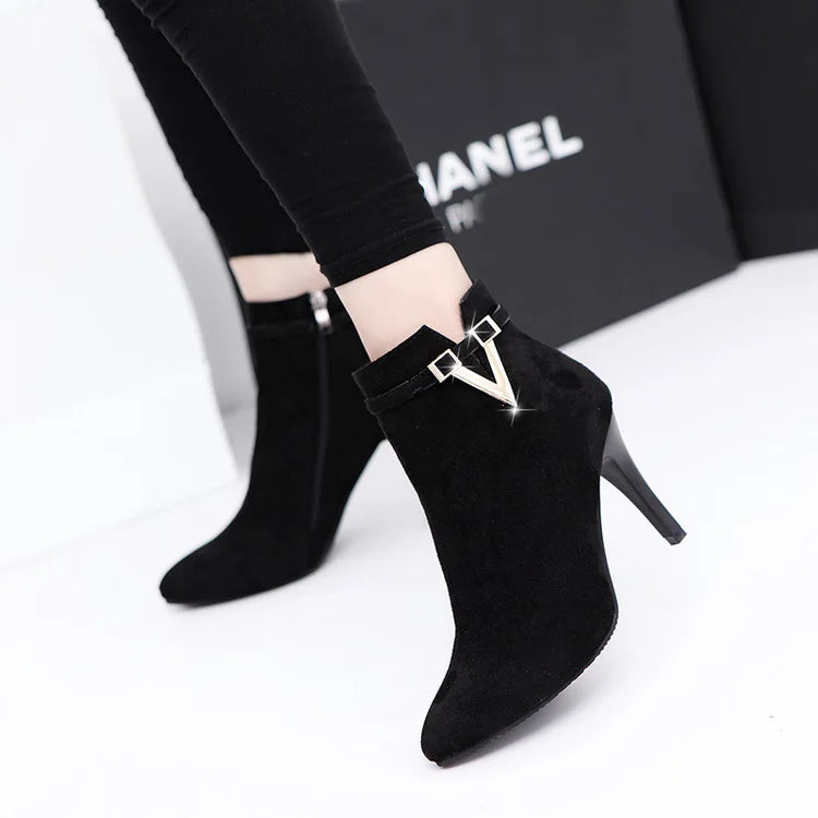 Botas Mujer Invierno Autumn Stiletto Thin High Heels