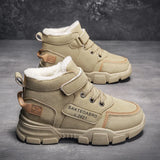 Winter Children's Boots Boys Plus Cashmere Thicken Warm