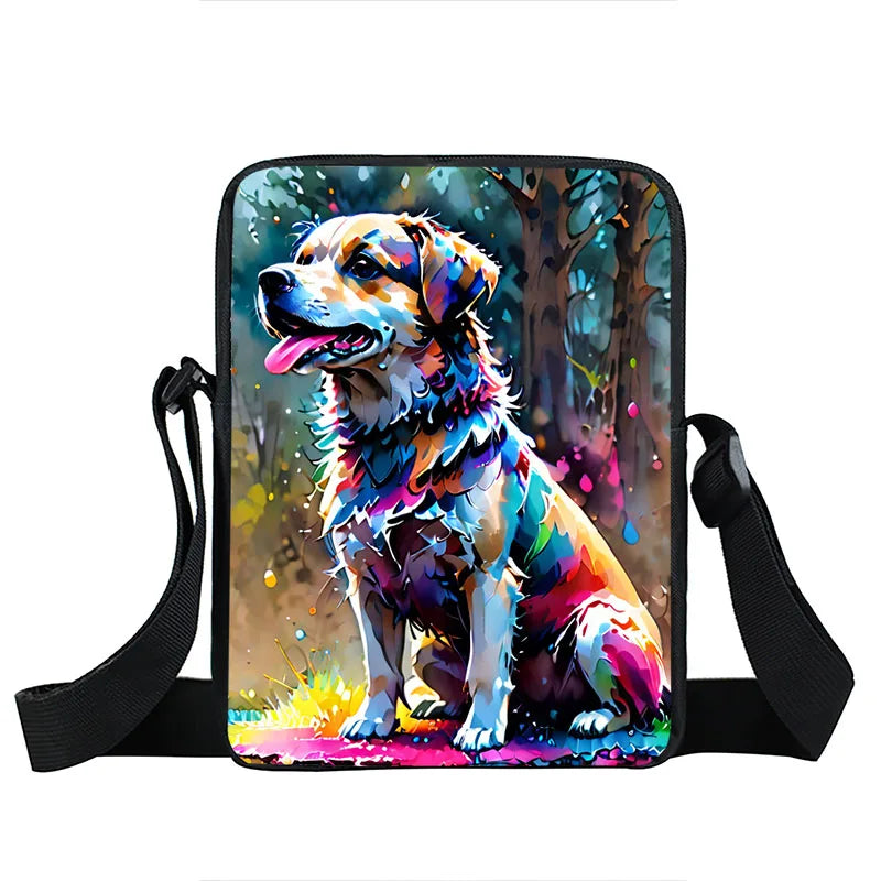 Custom Your Image Name Logo Messenger Bag Women